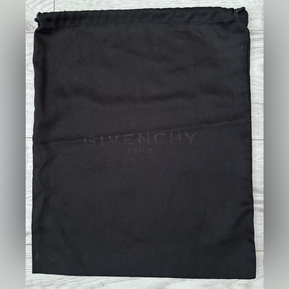 Givenchy Paris Black Cotton Drawstring Dust Bag 12.5” x 15” ~New Out of Box